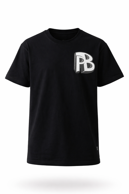 PB- MERCH BLACK SHIRT(PRE-ORDER-LIMITED DROP)