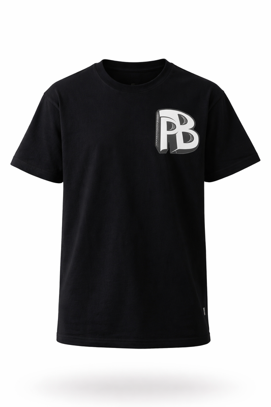 PB- MERCH BLACK SHIRT(PRE-ORDER-LIMITED DROP)