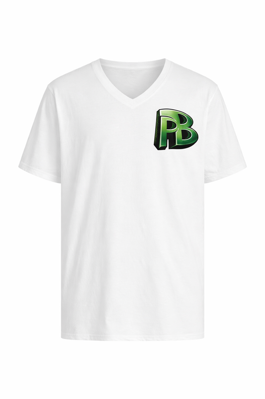 PB - MERCH WHITE GREEN SHIRT(PRE-ORDER-LIMITED DROP)